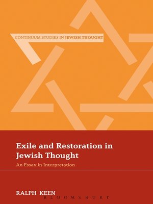 cover image of Exile and Restoration in Jewish Thought